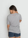 Bulldog | V-Neck | Gray