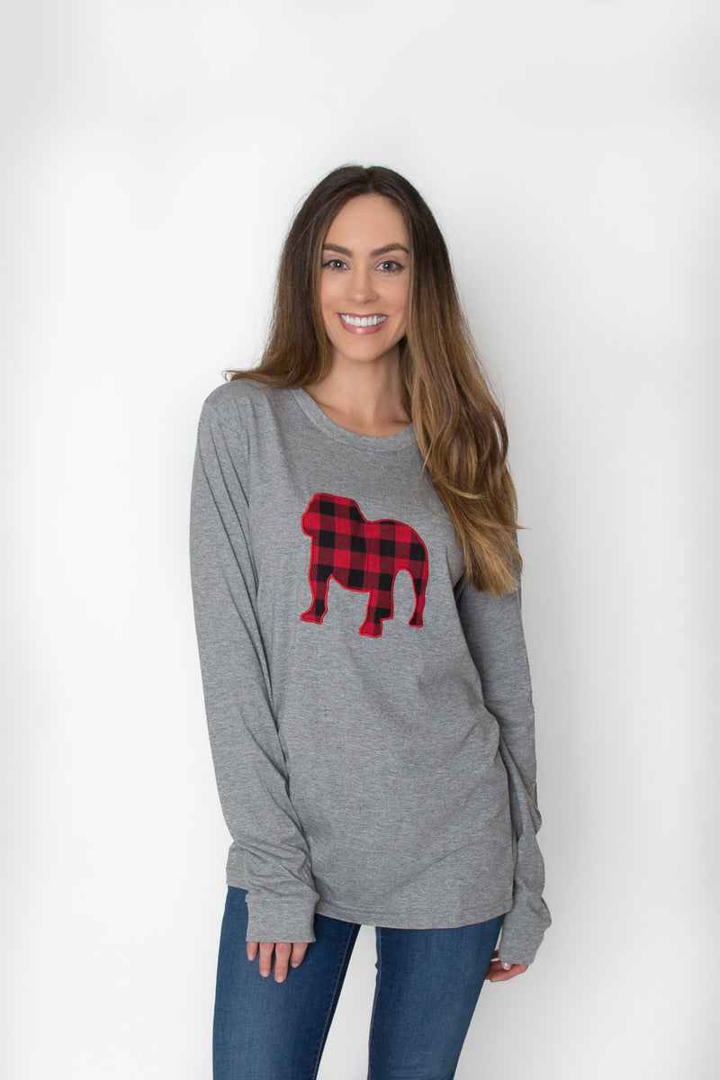 Bulldog Applique | Long Sleeve