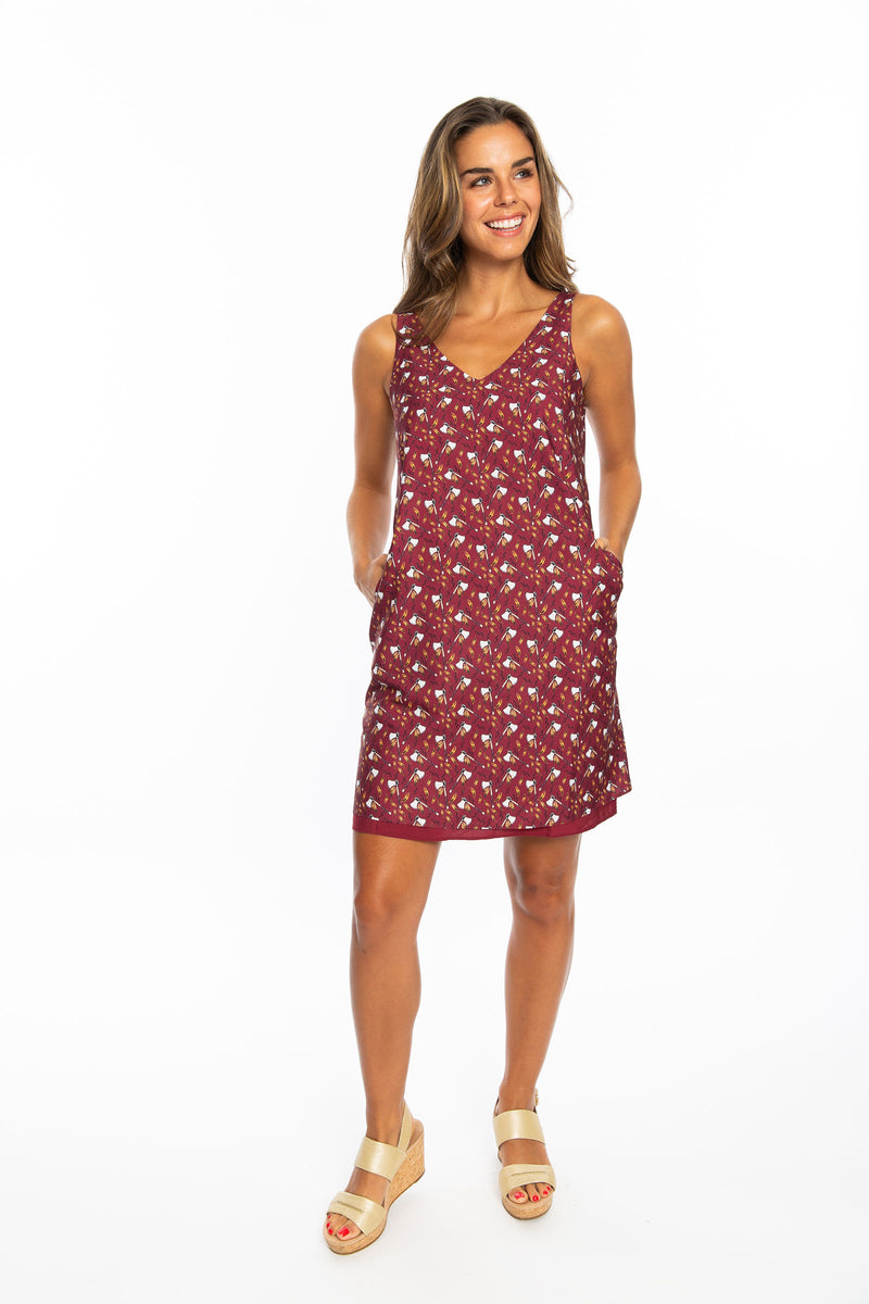 Reversible Dress | Tomahawk Print