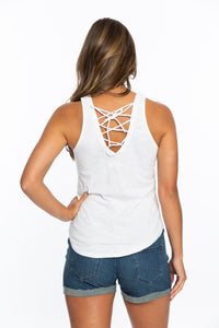 State | Lace Back Tank