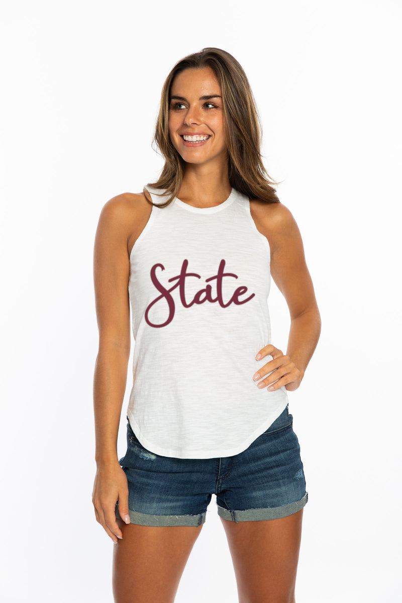 State | Lace Back Tank