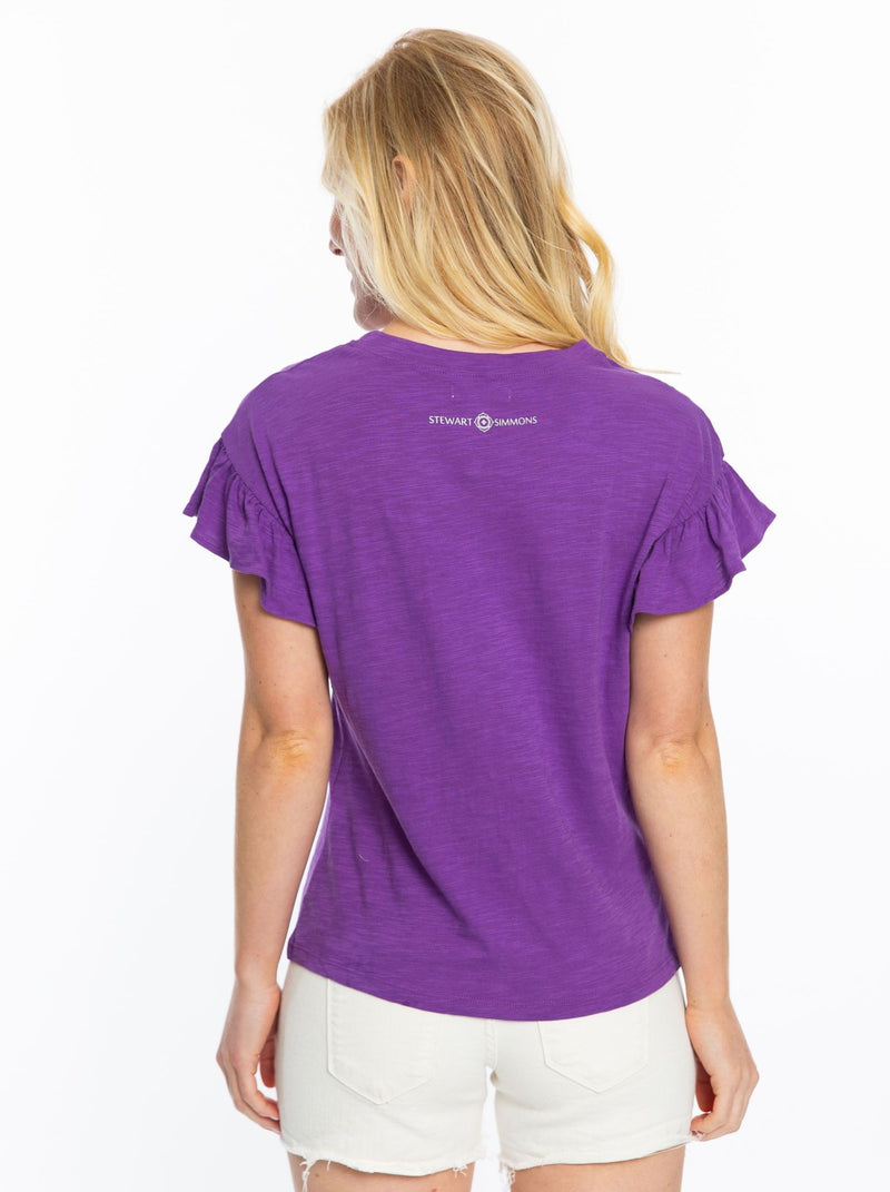 Geaux | Ruffle Sleeve Shirt