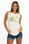 Watercolor Gator | Muscle Tank