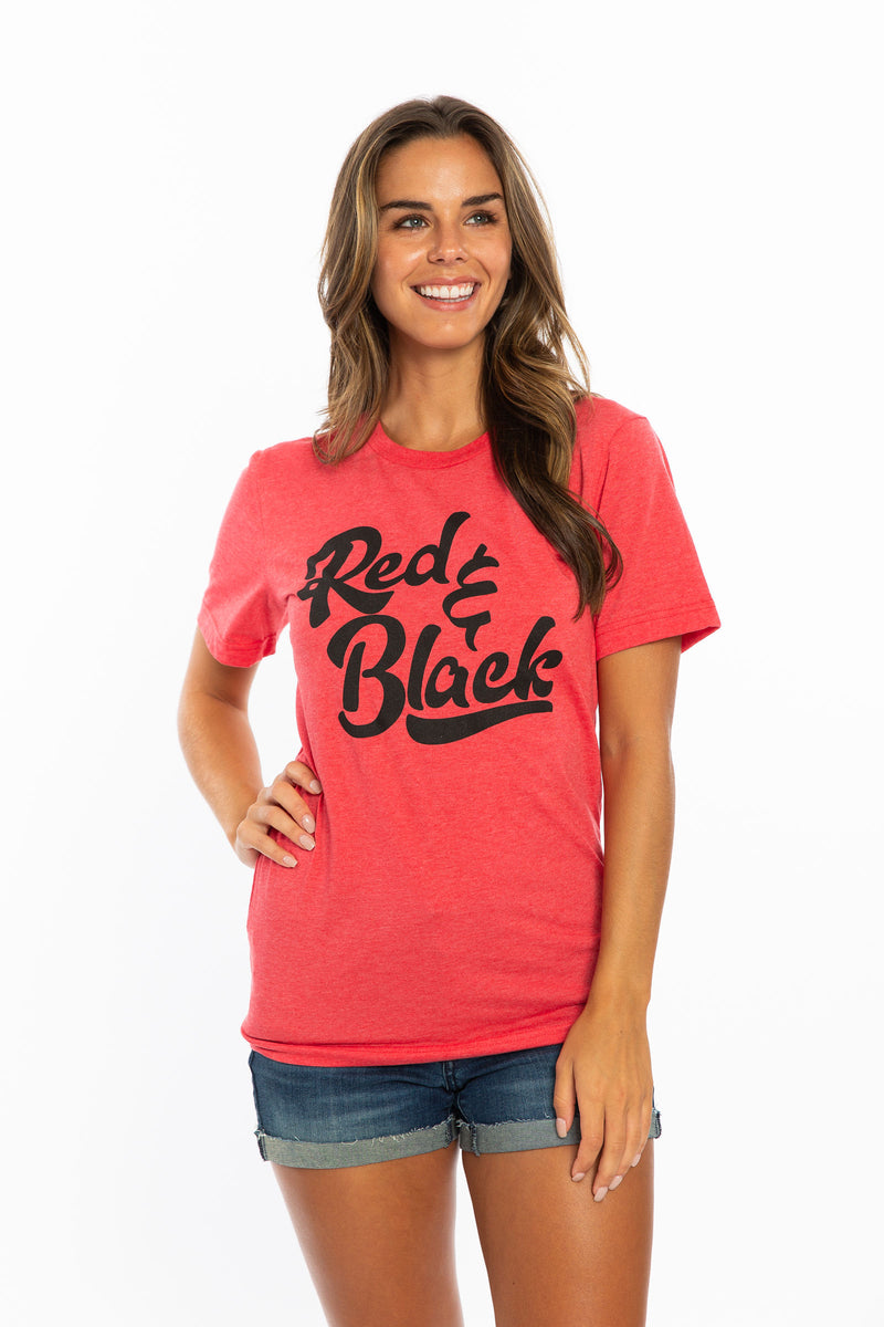 Crew Tee | Red + Black