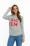 Sic Em | Hooded Tee