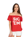 Sic 'Em | Off the Shoulder Top