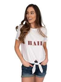 Tie Front Tee | Hail