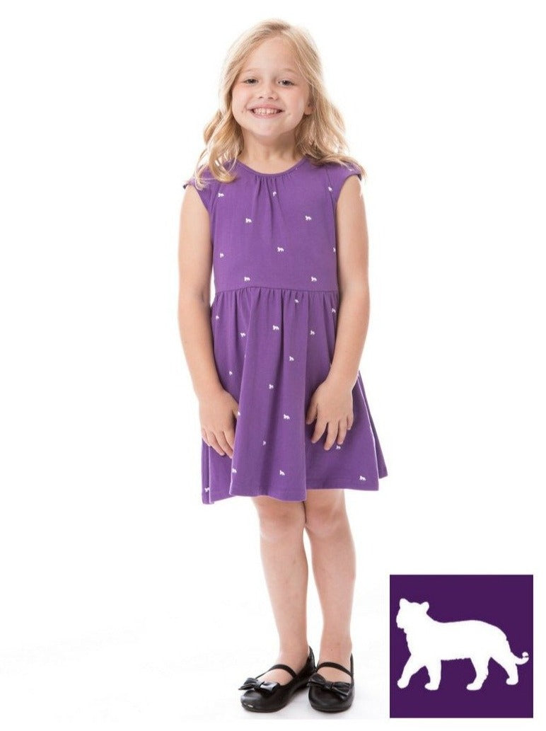 Tigers | Girls Dress | Purple